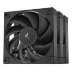 Deepcool FD12 120mm 3 in 1 PC Case Fans – Black