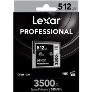 Lexar 512GB Professional 3500x CFast 2.0 Memory Card