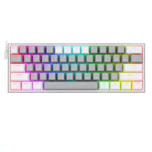 Redragon K617 Fizz Keyboard Grey/White Colour