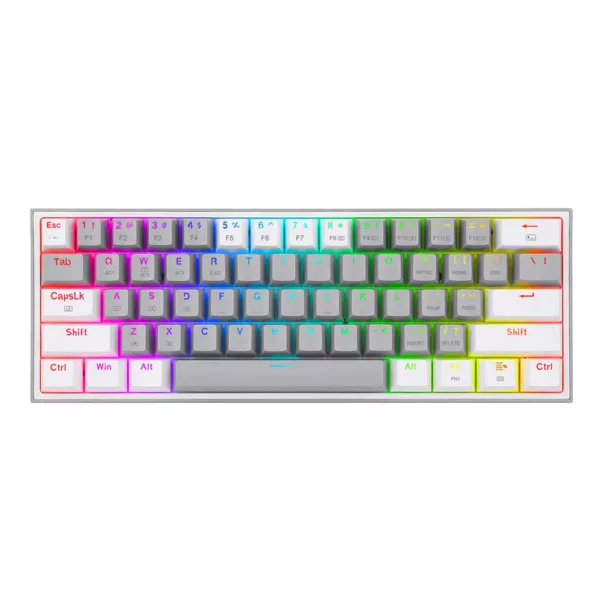 Redragon K616 FIzz Pro Keyboard Grey/White Colour Red Switch