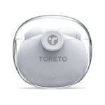 Toreto Air Crystal TOR 1415 True Wireless Earbuds, White