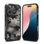 Ringke iPhone 16 Pro Back Cover Case | Fusion X - Camo Black