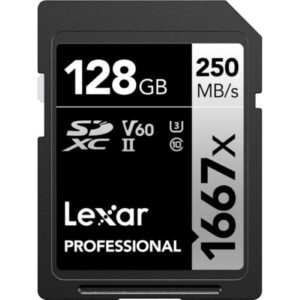 Lexar 128GB Professional 1667x SDXC UHS-II Memory Card