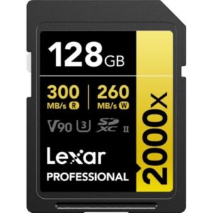 Lexar 128GB Professional 2000x SDXC UHS-II Memory Card