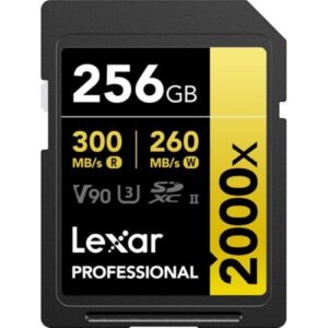 Lexar 256GB Professional 2000x SDXC UHS-II Memory Card