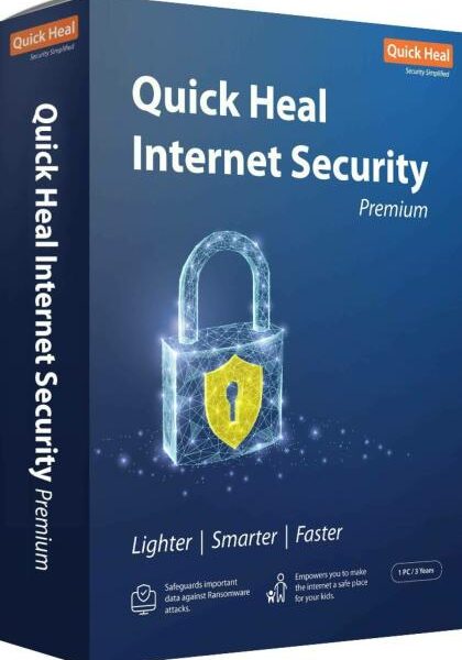 QuickHeal Internet Security Premium 1PC / 3 Years