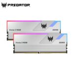 Acer Predator Vesta II 64GB 32GBx2 DDR5 6000Mhz Desktop Memory Silver