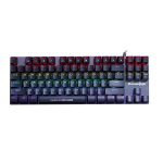 Cosmic Byte CB-GK-25 Pandora TKL Mechanical Keyboard Upgraded with Swappable Outemu Blue Switches and Rainbow LED (Black/Grey)
