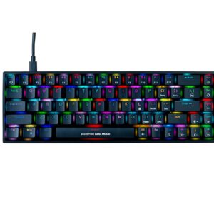 Cosmic Byte CB-GK-31 Artemis 68Key Per Key RGB Wired Mechanical Keyboard, Upgraded with Swappable Outemu Red Switches and Software (Black)