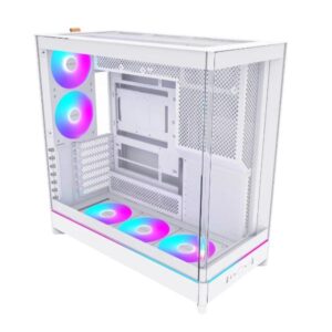 Montech HS02 PRO PC Mid-Tower ATX Tempered Glass ARGB (White)