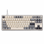 RK ROYAL KLUDGE R87 Pro Wired Mechanical Keyboard with Hot Swappable Knob 75% RGB Backlit Gaming Keyboard – Creamy Switch - Image 3