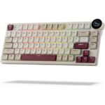 RK ROYAL KLUDGE N80 Low Profile Mechanical Keyboard Rosy Clouds Red Switch