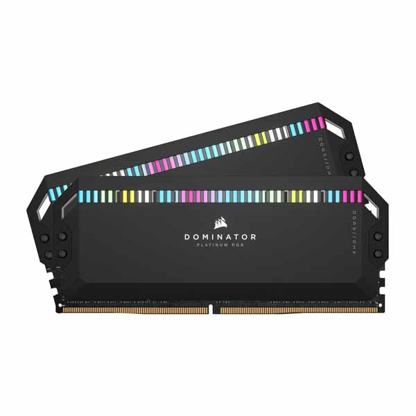 CORSAIR DOMINATOR PLATINUM RGB 64GB (2x32GB) DDR5 6000MHz CL30 Memory (Black) CORSAIR DOMINATOR PLATINUM RGB 64GB (2x32GB) DDR5 6000MHz CL30 Memory (Black)