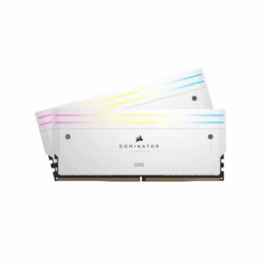 CORSAIR Dominator Titanium 96GB (2x48GB) DDR5 6600Mhz CL32 Memory (White)