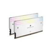 Corsair DOMINATOR TITANIUM RGB 64GB (2x32GB) DDR5 DRAM 6600MHz CL32 RAM (White) - Image 2