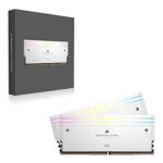 Corsair DOMINATOR TITANIUM RGB 64GB (2x32GB) DDR5 DRAM 6600MHz CL32 RAM (White)