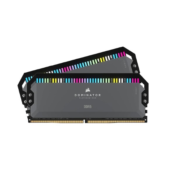 Corsair Dominator Platinum RGB DDR5 64GB (32GBx2) 6000MHz Ram (Grey) Corsair Dominator Platinum RGB DDR5 64GB (32GBx2) 6000MHz Ram (Grey)