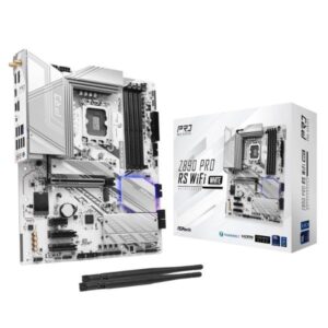 Asrock Z890 Pro RS WIFI DDR5 Intel LGA 1851 ATX Motherboard, White