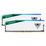 Patriot 32GB 2X16GB Viper Elite 5 DDR5 6000 MHz CL30 Memory DIMM Module (White)