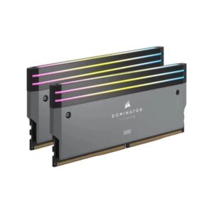 Corsair Dominator Titanium RGB DDR5 32GB (16GBx2) 6000MHz Desktop Ram – Grey