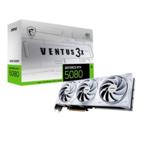 MSI RTX 5080 Ventus 3X OC White 16GB GDDR7 Graphics Card