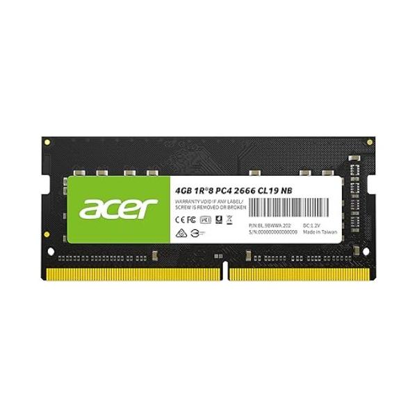 Acer SD100 2666MHz 4GB DDR4 Ram – Black Acer SD100 2666MHz 4GB DDR4 Ram – Black
