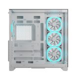 Ant Esports Crystal Mirror ATX Mid Tower Case (White) - Image 2