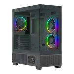Ant Esports Crystal X3 LCD ARGB ATX Mid Tower Case (Black)