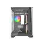 Metta Monk Seafrost Curved Glass Gaming Cabinet – Black - Image 6
