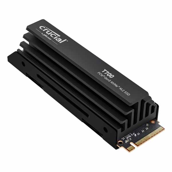 Crucial T700 2TB Gen5 NVMe M.2 SSD with Heatsink Crucial T700 2TB Gen5 NVMe M.2 SSD with Heatsink