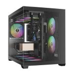 Gamdias Aura GC10M V2 ARGB M-ATX Mini Tower Case (Black)