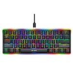 Ant Esports MK1300 V2 Mechnical Wired Gaming keyboard Black Hot-Swappable Per-Key RGB Red Outemu Switches