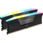 Corsair VENGEANCE RGB 32GB (2x16GB) DDR5 DRAM 6000MHz CL36 RAM Kit (Black) - Image 2