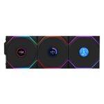 Lian Li UNI Fan TL LCD Wireless 120 Triple Pack Reverse Blade Fan (Black)