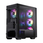 MSI PRO FORGE M050A M-ATX Mini Tower Cabinet (Black) - Image 4