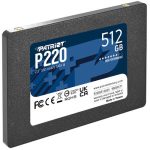 Patriot 512 GB P220 2.5″ SATA III Read Speed 550MB/s Internal (SSD) Solid State Drive, 5 Year Warranty