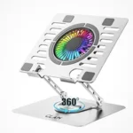 CLAW Lift Max X16 Laptop Stand with RGB Cooling Fan (Silver)