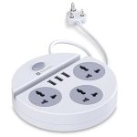 Portronics Power Plate 5 1500W 3 Socket Extension Boards (White)