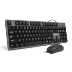 Amkette Lexus Neo USB Wired Multimedia Keyboard & Mouse Combo (Grey)