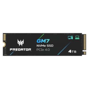 Acer Predator GM7 4TB M.2 2280 PCIe Gen 4 x4 NVMe 2.0 SSD