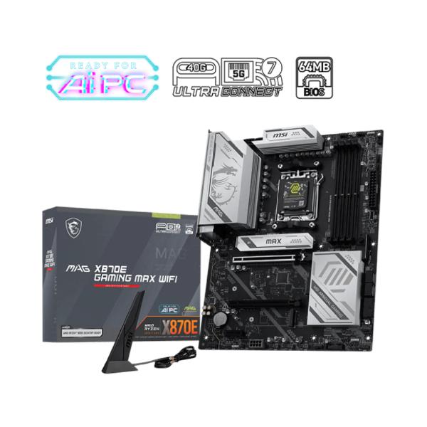 Buy MSI MAG X870E Gaming Max Wifi7 DDR5 AMD Motherboard at Best Price Online at Variety Infotech