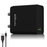 Portronics Adapto One 18W 3A Mach USB Charging Adapter (Black)