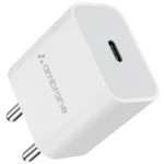 Ambrane AWC-20 PD Type C Wall Charger - White