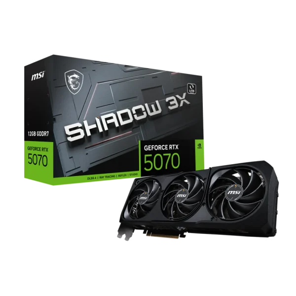 MSI GeForce RTX 5070 Shadow 3X 12GB GDDR7 Graphic Card MSI GeForce RTX 5070 Shadow 3X 12GB GDDR7 Graphic Card
