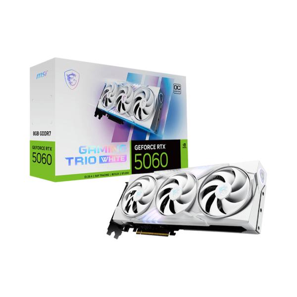 10245-2.jpg MSI RTX 5060 Gaming Trio OC White 8GB GDDR7 Graphics Card - Image 1