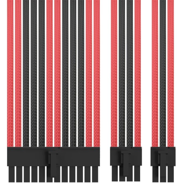 Ant Esports ModPro Extension Cable (Red-Black) Ant Esports ModPro Extension Cable (Red-Black)