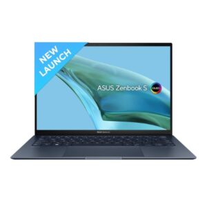 ASUS Zenbook S 13 OLED (2023), 1kg Weight & 1cm Thin, Intel Core EVO i7-1355U 13th Gen, 13.3 Inch 2.8K OLED, Thin & Light Laptop (16GB/1TB SSD/Iris Xe/Win 11/Office 2021/63WHrs/Blue), UX5304VA-NQ741WS