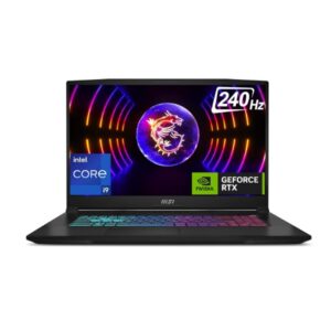 MSI Katana 17, Intel Core i7-13700H, 44CM QHD 240Hz Gaming Laptop(16GB/1TB NVMe SSD/Windows 11 Home/NVIDIA GeForce RTX 4070, GDDR 8GB/Black/2.6Kg), B13VGK-1231IN