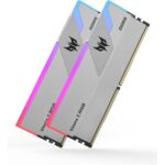 Acer Predator Vesta II 64GB (32GBx2) DDR5 6000MHz CL30 Desktop RAM (Silver) - Image 2