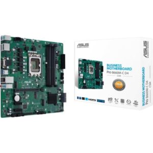 ASUS Pro B660M-C D4-CSM Micro-ATX Motherboard Supports Intel 12th, 13th & 14th Gen Processors
